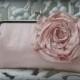Bridal Clutch, Bridesmaid Clutch, Blush Pink Clutch, Evening Purse, Floral Purse, Wedding Clutch {Blooming Rose Kisslock with Grand Rose}