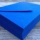 50 A7 5x7 or 4 Bar Royal Blue Envelopes Paper Source Invitation Envelope Euro Flap Bridal Shower Wedding Invitation