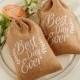 Burlap Wedding Favor Bags (Set Of 12)