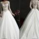 2015 New Arrival Vintage Wedding Dresses With Long Sleeve Illusion Applique Sheer Neck Tulle Custom Made Bridal Ball Gowns Vestido De Novia Online with $116.11/Piece on Hjklp88's Store 