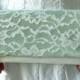 The LENA CLUTCH - Sage Green and Ivory Lace Clutch - Green Wedding Clutch - Bridesmaid Gift Idea