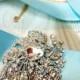 Bridal sash, Blue Sash, crystal sash, Blue ribbon sash, rhinestone belt, wedding accessory, bridal belt, bridesmaid belt