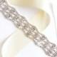 Fabulous Silver Rhinestone Wedding Dress Sash - Silver Rhinestone Encrusted Bridal Belt Sash - Crystal Extra Wide Wedding Belt