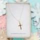 mall Gold Cross Necklace,Gold Cross Necklace, Gift for Best Friends