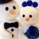 Snowman Wedding Cake Topper - Choose Your Colors