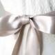 Taupe Sash Ribbon Belt, Bridal Sash, Wedding Gown Sash, 1.5 Inch Width