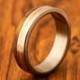 ON SALE 5 % OFF Titanium Wood Ring mens wedding band wood