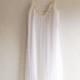 Vintage Lingerie - 1960s Long White Ethereal Embroidered Maxi Nightgown