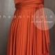 Burnt Orange Bridesmaid Convertible Dress Infinity Dress Multiway Dress Wrap Dress Wedding Dress