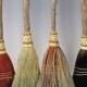 Kitchen Broom in your choice of Natural, Black, Rust or Mixed Broomcorn