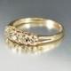 Antique Engagement Ring, Art Deco Ring, Diamond Wedding Ring, 10K Gold Diamond Ring, Size 7 Art Deco Jewelry, 1920s Antique Jewelry