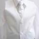 Boy Vest with Long Tie in White for Ring Bearer, Communion, Wedding in Size 6, 8, 10, and More