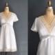 SALE 60s short wedding dress / lace dress / Ariel