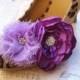 20% off sale, Shoe Clips, Vintage Flower Shoe Clips, Bridal Shoe Clips, purple, eggplant flower, bridal shoe, bridesmaids shoes, dark purple
