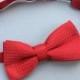 Red Boys bow tie baby red youth bow tie Boys accessories boys ring bearer outfit toddler bow tie polka dot bow ties boys Valentines bow tie