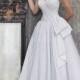Polka Dot Wedding Gown 50s Wedding Dress Full Skirt Sweetheart Jacquard Wedding Dress Tea Length Wedding Dress- "Sagitta"