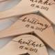 8 - Personalized Bridesmaid Hangers - Engraved Wood