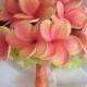 Frangipani Plumeria Bouquet Posy Real Touch Destination Wedding
