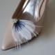 Shoeclips Wedding Shoes Shoe Clips Bridal Accessories bridal shoes BLUE PEACOCK