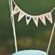 MR & MRS Wedding Cake Topper, custom color glitter hearts, bakers banner