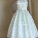 Sample SALE. Rosalie - Vintage Style Tea Length Wedding Dress. Beautiful Brocade.
