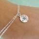 Compass charm bracelet, friendship bracelet, GOLD or SILVER, Bridesmaid gifts, sterling silver compass bracelet, adjustable bracelet,