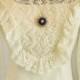 Vintage70's Prairie/Western/Victorian/Edwardian Ecru Lace and Chiffon Wedding Dress