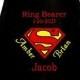 Super Hero Ring Bearer Superman Cape,  Embroidered Ring Bearer Cape Personalized Wedding Photo Op