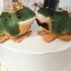 SALE anniversary  little frog in love wedding cake topper SMALL