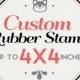 Custom Rubber Stamp, Wedding Invitation Stamp, Save The Date Stamp, Custom Logo Stamp, Business Logo Rubber Stamp. 4x4 Inch