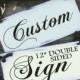 CUSTOM - Double Sided - 12in - Wedding and photo props, Ring Bearer Sign