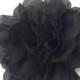 Large Black Color Fabric Flower Headband or Hair Clip, Baby Girl Flower Headband, Newborn Headband, Infant Flower Headband, Wedding Flower