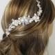 Pearl Bridal Comb, ISABELLA Hair Comb Bridal hair comb, Wedding hair accessories, Bridal Headpieces, Rhinestone hair comb bridal