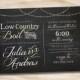 LOW COUNTRY BOIL Chalkboard Crab Shrimp Barbeque Engagement/Rehersal Dinner Party Invitation - You Print