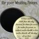 2.25" Custom Wedding Magnet, Wedding Favors, Wedding Vow Magnets, Wedding Keepsake, Refrigerator Magnet