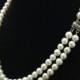 Genuine Pearl Necklace, AAA  Pearl Necklace, Double Strand Pearl Necklace, Multi strand Freshwater Pearl Necklace from ADARNA GALLERY