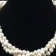Twisted Triple strand Pearl Necklace,AA  Multi Strand Genuine Pearl Necklace,Freshwater Pearl Necklace from ADARNA GALLERY