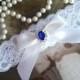 SALE-Bridal Garter-Wedding Garter-Garter-Keepsake-Toss-Garter Belt-Something Blue-blue-bridal white-ivory-off-white-lace garter-vintage