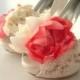 Vintage inspired bridal shoe clips satin bridal shoe clips shoe jewelry flower shoe clips bridal shoe clips