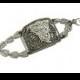 Vintage Crystal Bracelet, Rhinestones, Art Deco Shoe Clip, Wedding Jewelry by dabchickvintagegems on Etsy