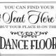 You Can Find Your Seat Here Printable Wedding Sign // 3 Sizes // DIY Instant Download PDF // Ready To Print