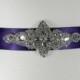 Purple Bridal Sash - Dark Purple Wedding Belt - Bridal Belt - Bridesmaid Belt - Beaded Wedding Dress Belt - Bridal Sash - Party Belt - LANA