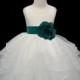 Ivory Flower Girl dress tie sash pageant wedding bridal recital children tulle bridesmaid toddler 37 sash sizes 12-18m 2 4 6 8 10 12 