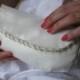 Ivory Bridal Clutch - The Anne Clutch in satin, beaded ivory pearl wedding purse, bride bag