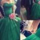 New Style Dark Green Organza Lace Wedding Dresses 2015 Fashion Designer Sweetheart Lace Up Back Cheap Bridal Gowns Dress Vestido De Noiva Online with $133.51/Piece on Hjklp88's Store 