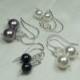 Pearl Bridesmaid Earrings - Set of 4 Pair - Pearl Bridal Earrings - Wedding Jewelry - Bridesmaid Jewelry