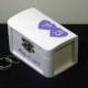 Custom Wedding Ring Bearer Box for Ceremony Anniversary White Ring Box & Any Color for the HEART