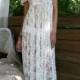 Sheer Lace Bridal Nightgown Wedding Lingerie Romance Boudoir Honeymoon Off Shoulder Drop Cap Sleeve Sleepwear