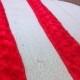 Custom Made Red Tafetta  Rosette Aisle Runner Borders 6 Inches Wide  25 Feet Long