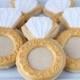 Engagement Ring Decorated Cookies, Wedding cookies, Ring Cookies, Custom Cookies, Gold Cookies, Bridal Shower cookies, Bride-to-be cookies - New